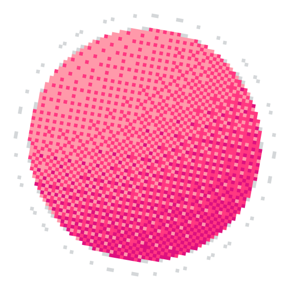 Pixelated osu logo.
